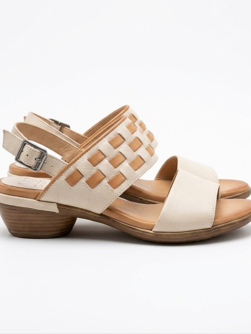 Miz Mooz Constance Heeled Sandals in the linen colorway Womens Size 40 US 9